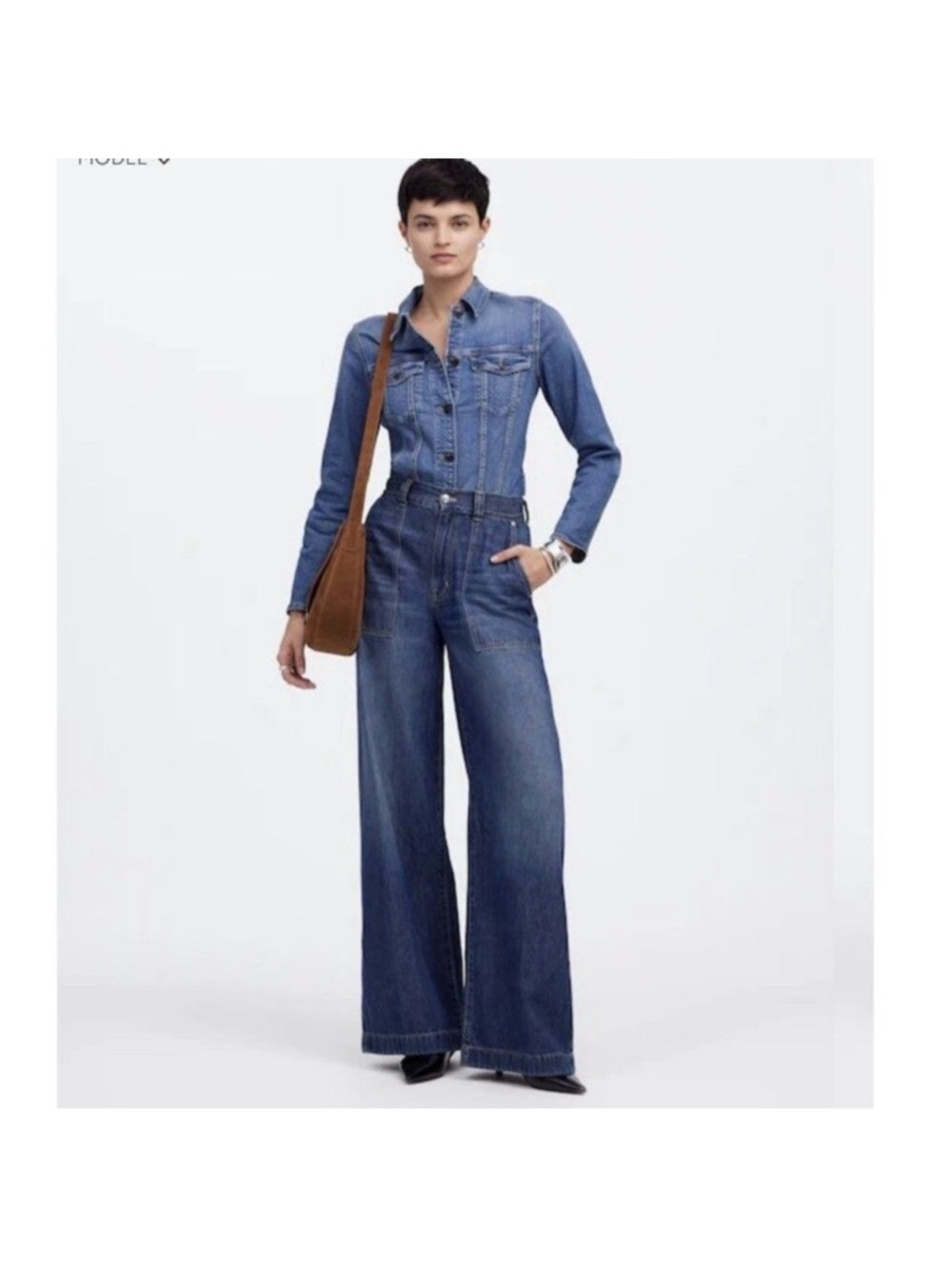 NWT Madewell Superwide-Leg Airy Denim Jeans
